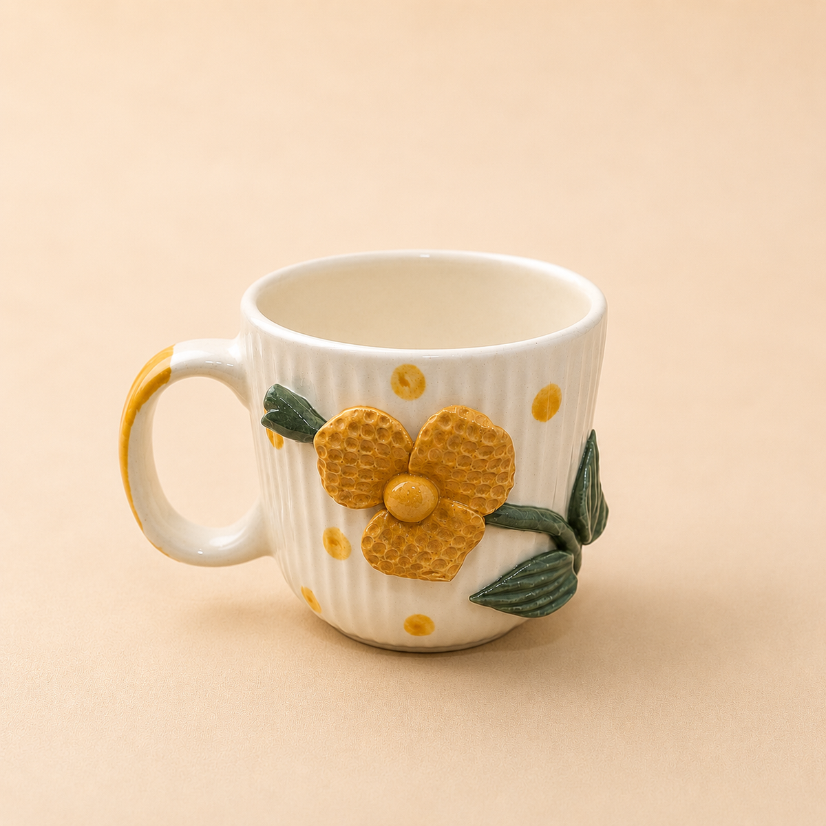 Yellow mogra mug