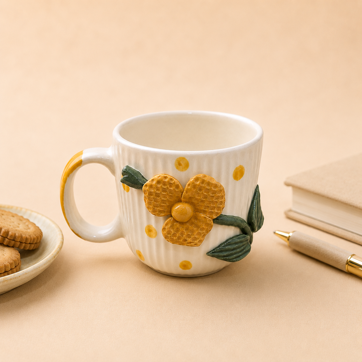 Yellow mogra mug