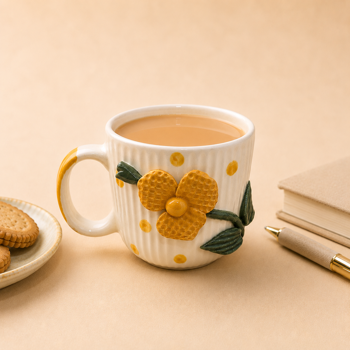 Yellow mogra mug