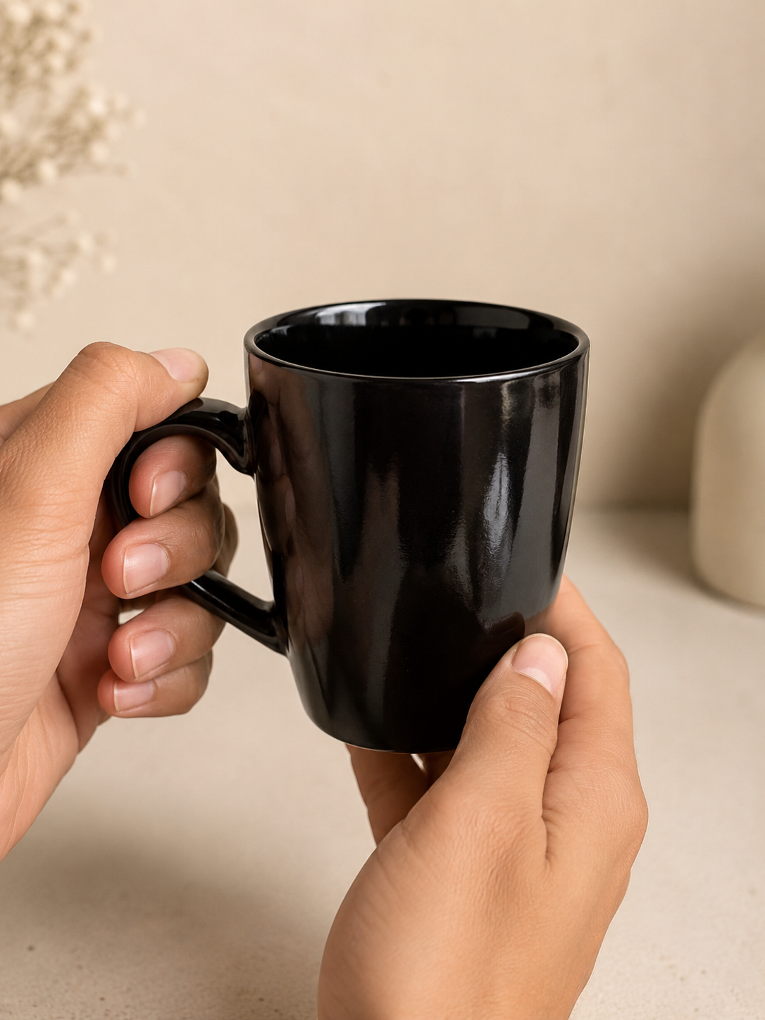 Studio Pottery Classic Black Coffee Mug