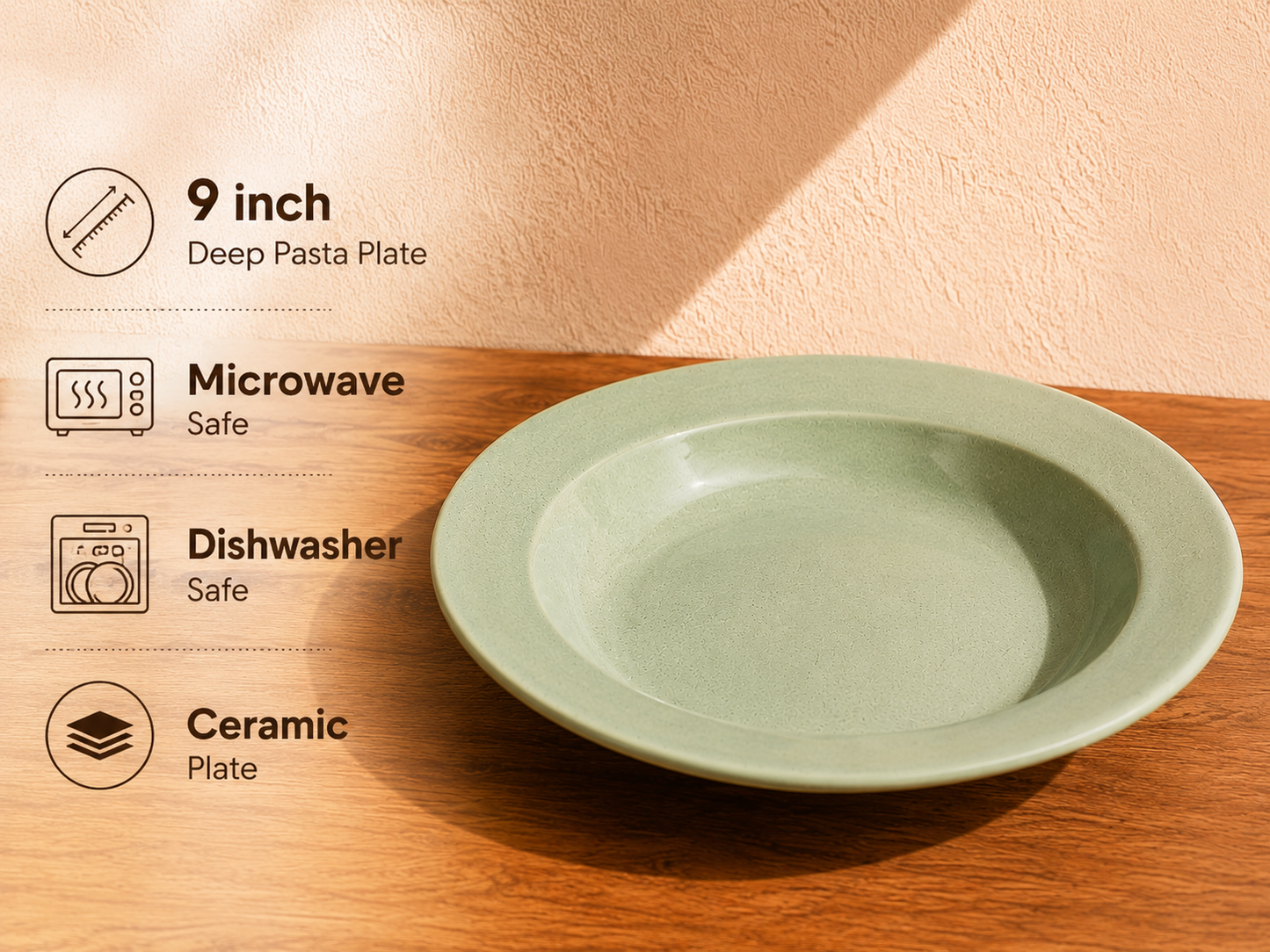 Studio Pottery Ceramic Pasta Plate