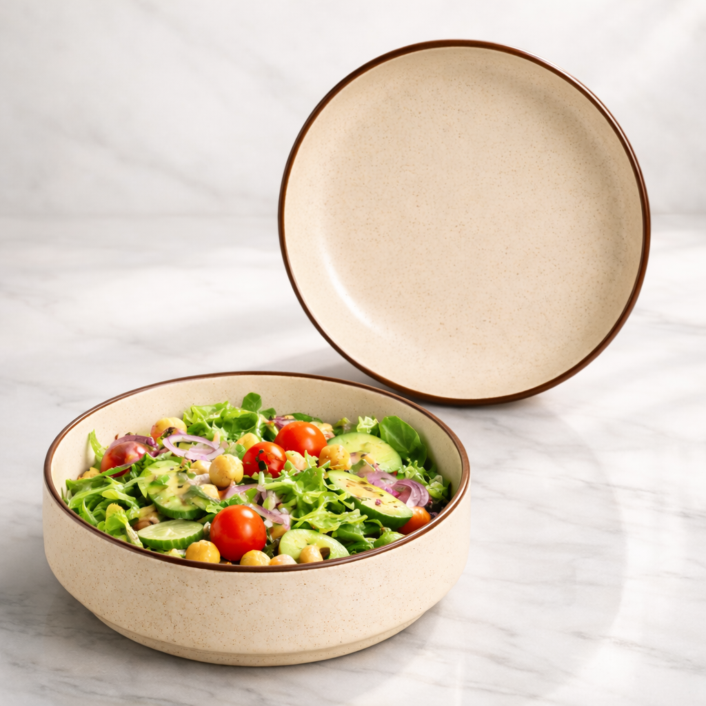 Flat Bowl Set of 2 ( 6.5 inch and 5.5 inch )