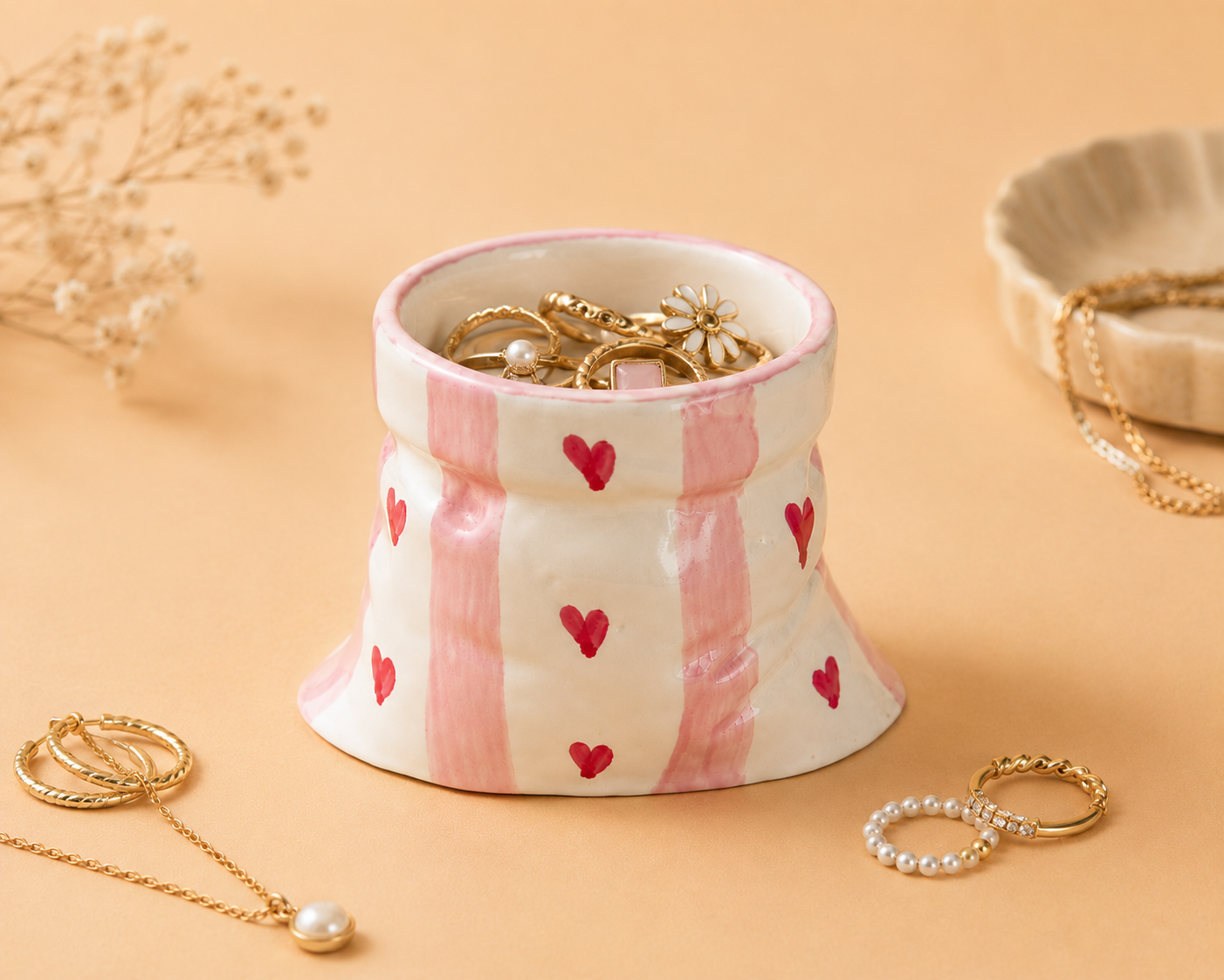 Heart pouch mug
