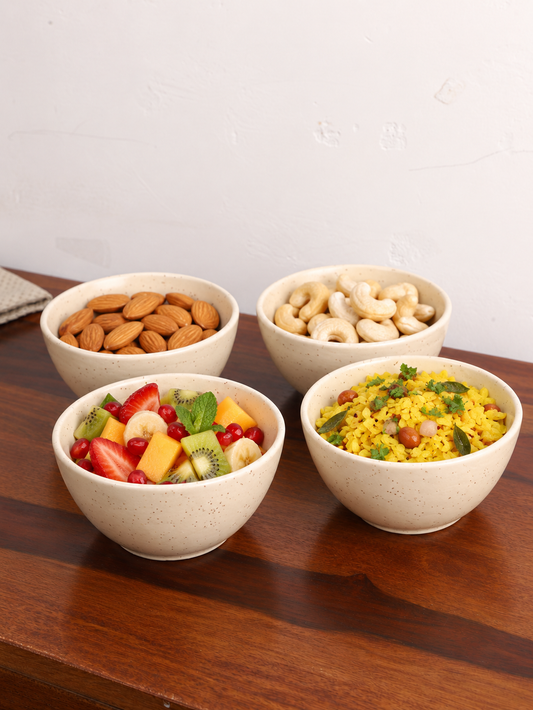 Studio Pottery Deep Snack Bowl Set of 4