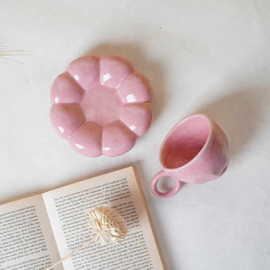 Daffodil Ceramic Cup and Saucer
