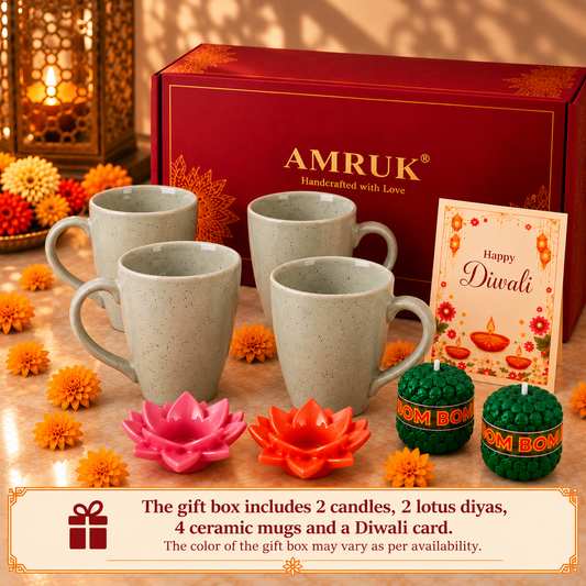 Minty green coffee cups gift set