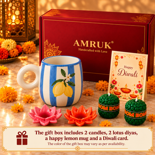 Summer lemon mug gift set