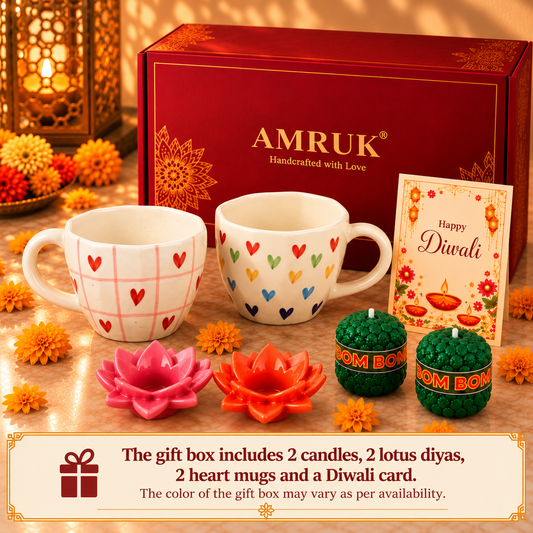 Heart heart mugs gift set