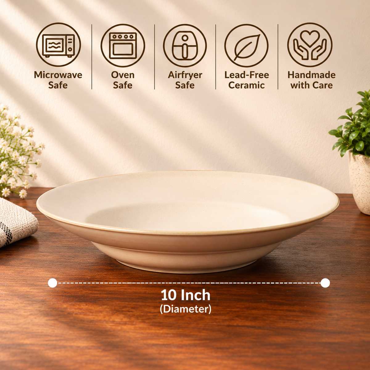 Penne pasta plate