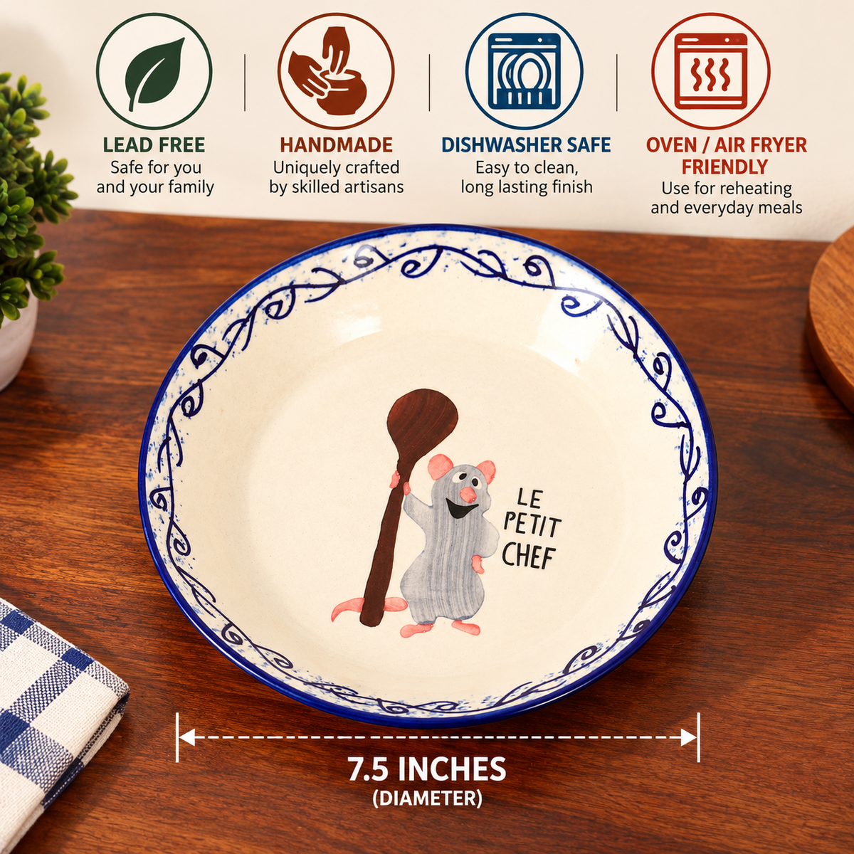 Little chef pasta plate gift set