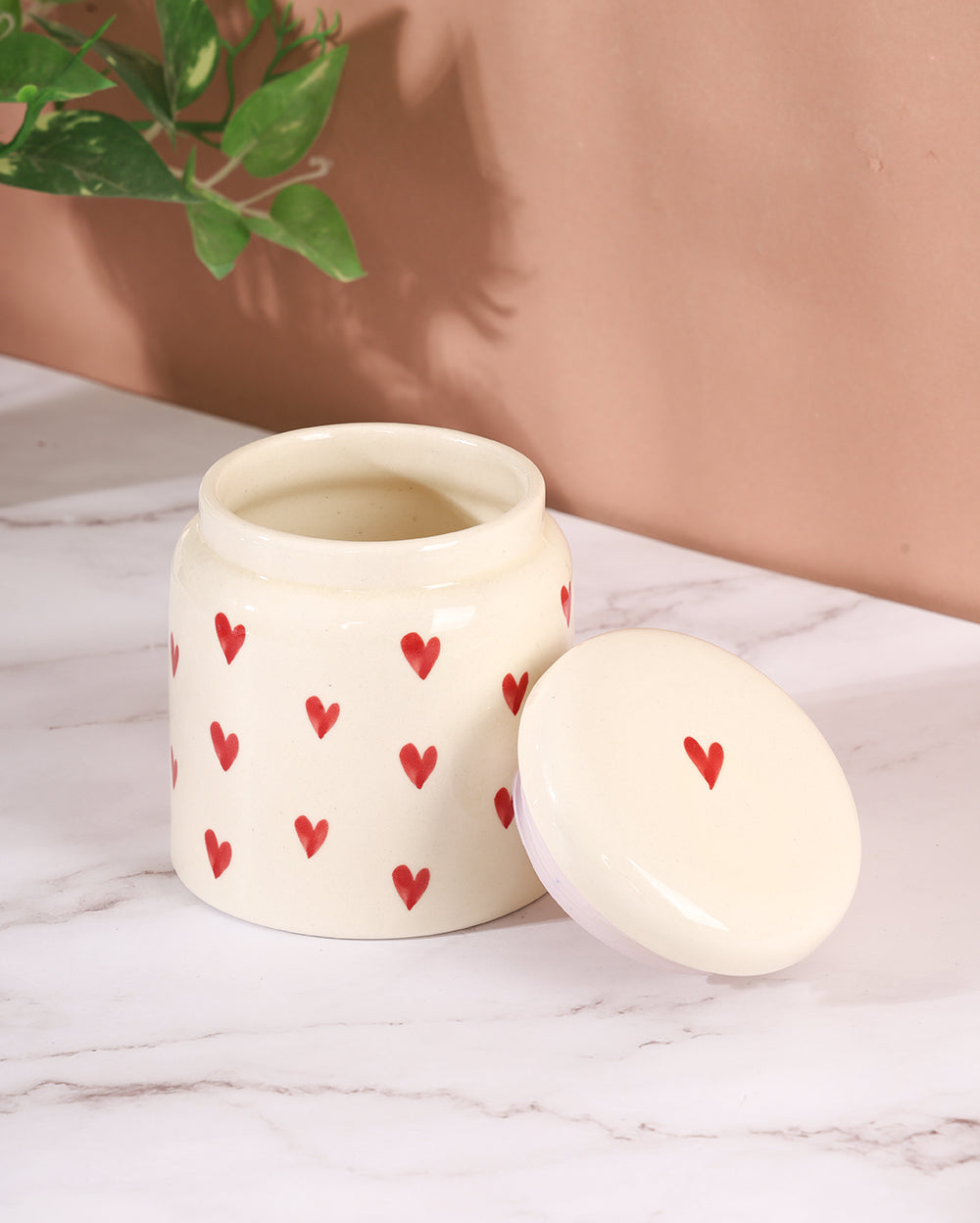 Heart and petals jars