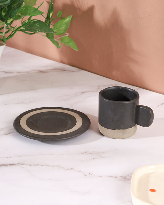 The little black cup with saucer