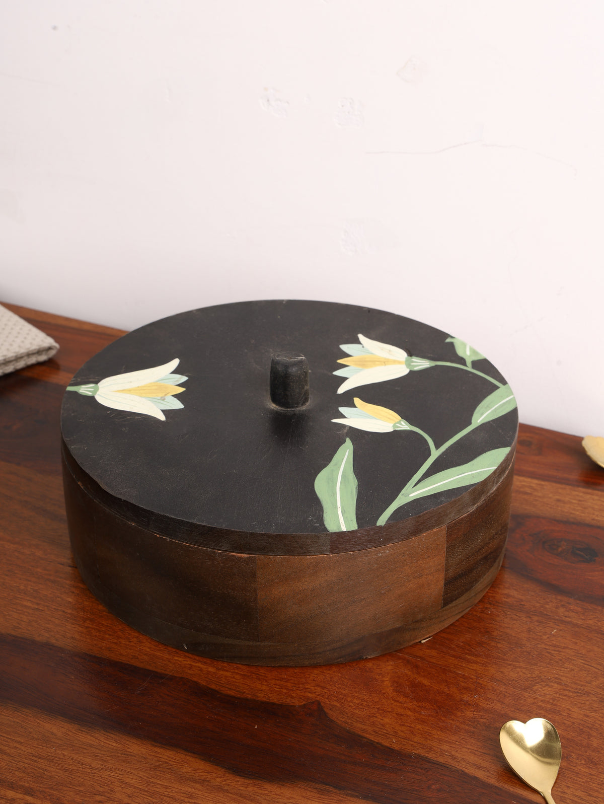Acacia Wood Chapati Box