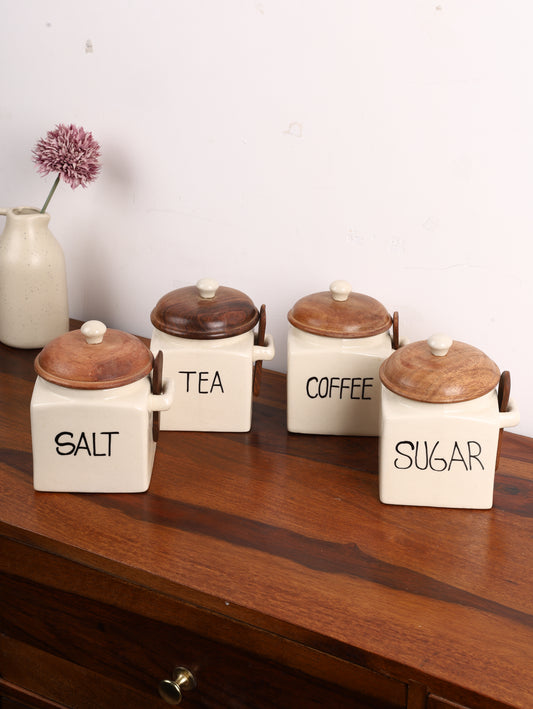 Studio Pottery Airtight Jar Set of 4