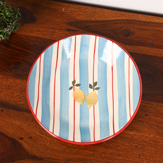 Happy lemon pasta plate