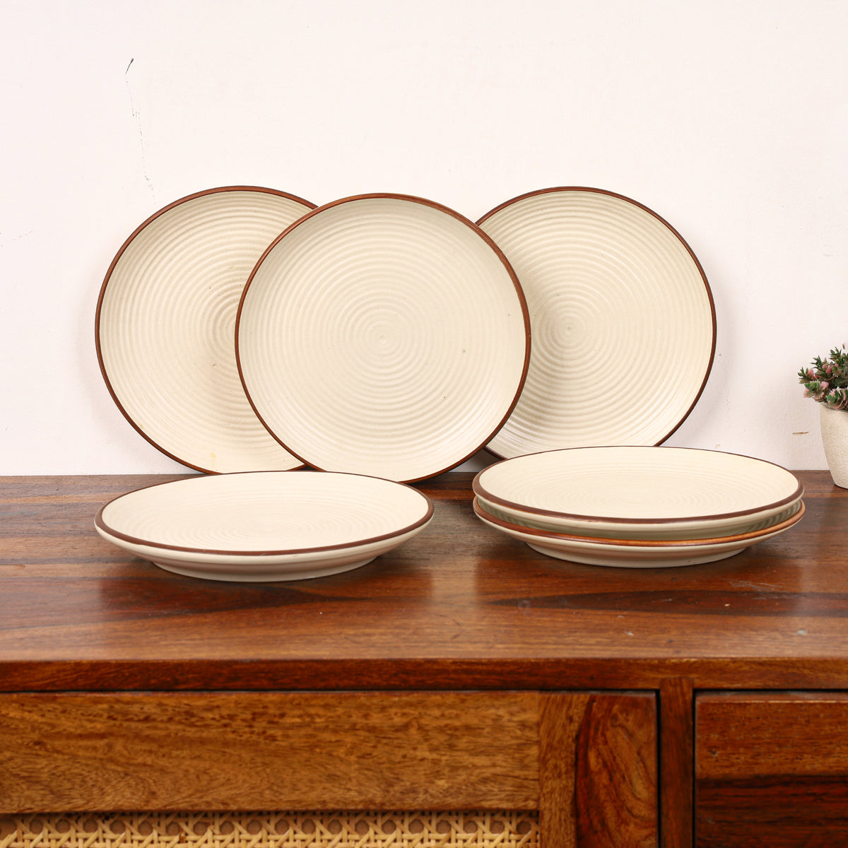 Simple Ring Dinner Plates (set of 6)