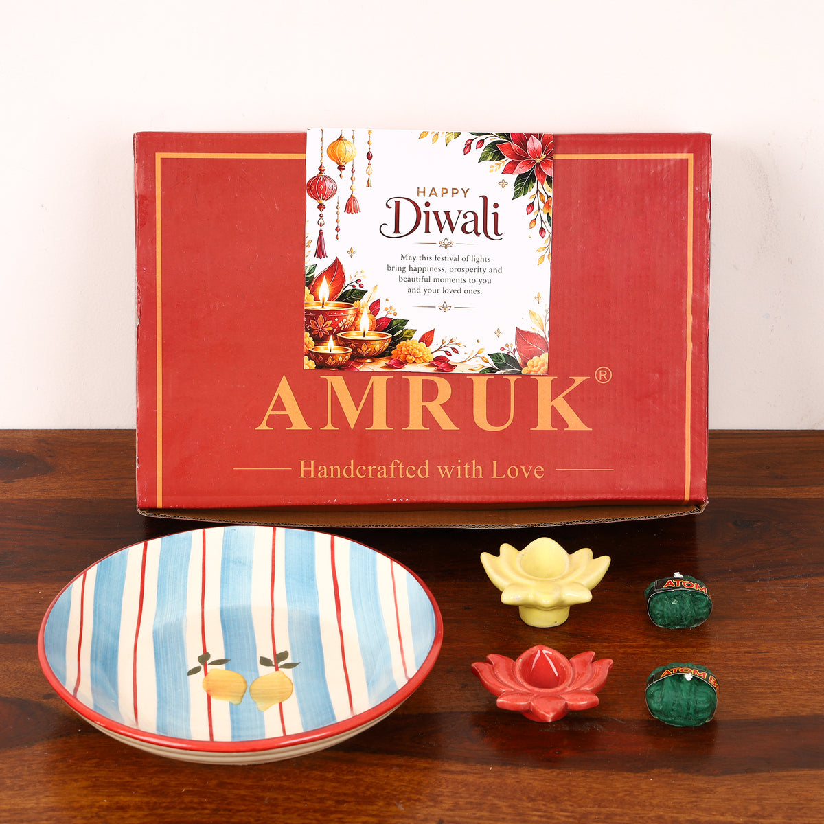 Happy lemon pasta plate gift set
