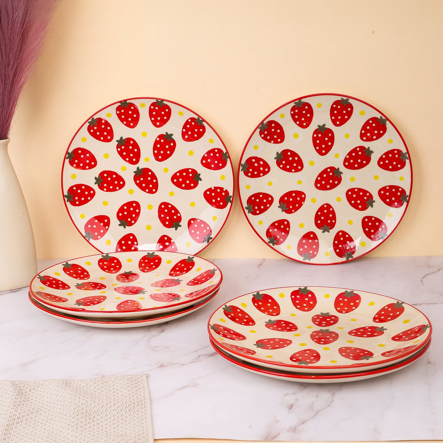 Strawberry Studio Pottery Ceramic Dinner Set