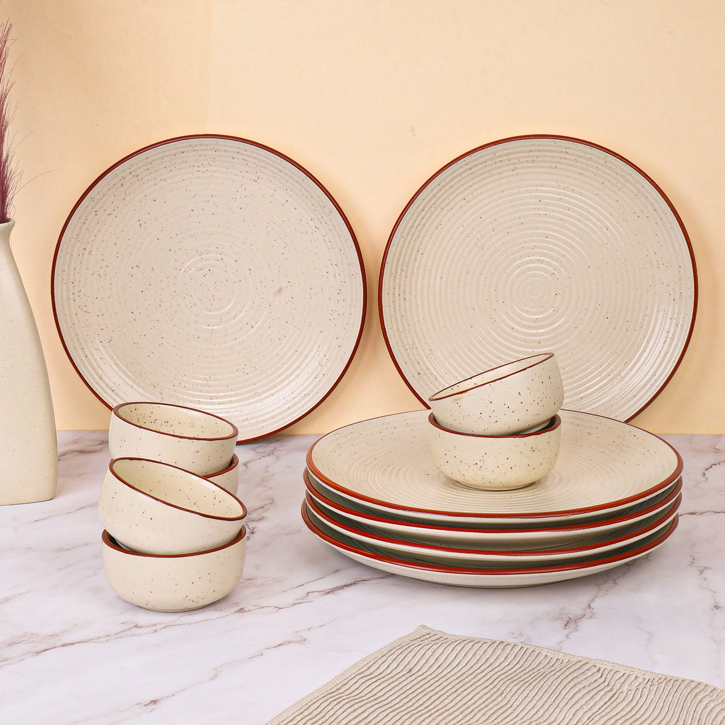 Studio Pottery Ceramic Dinner Set Microwave Safe