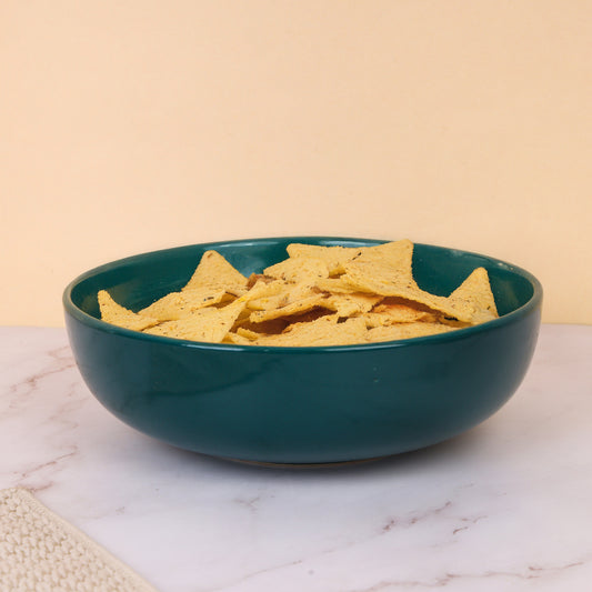 Studio Pottery Big Salad Bowl - 8 inch