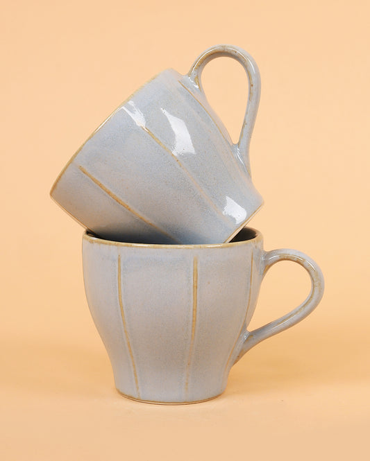 English grey glaze  Ceramic Porcelain Cup 200 Ml ( Chip resistant and Microwave Safe )