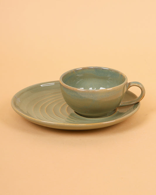 The algae cappuccino Ceramic Porcelain Cup