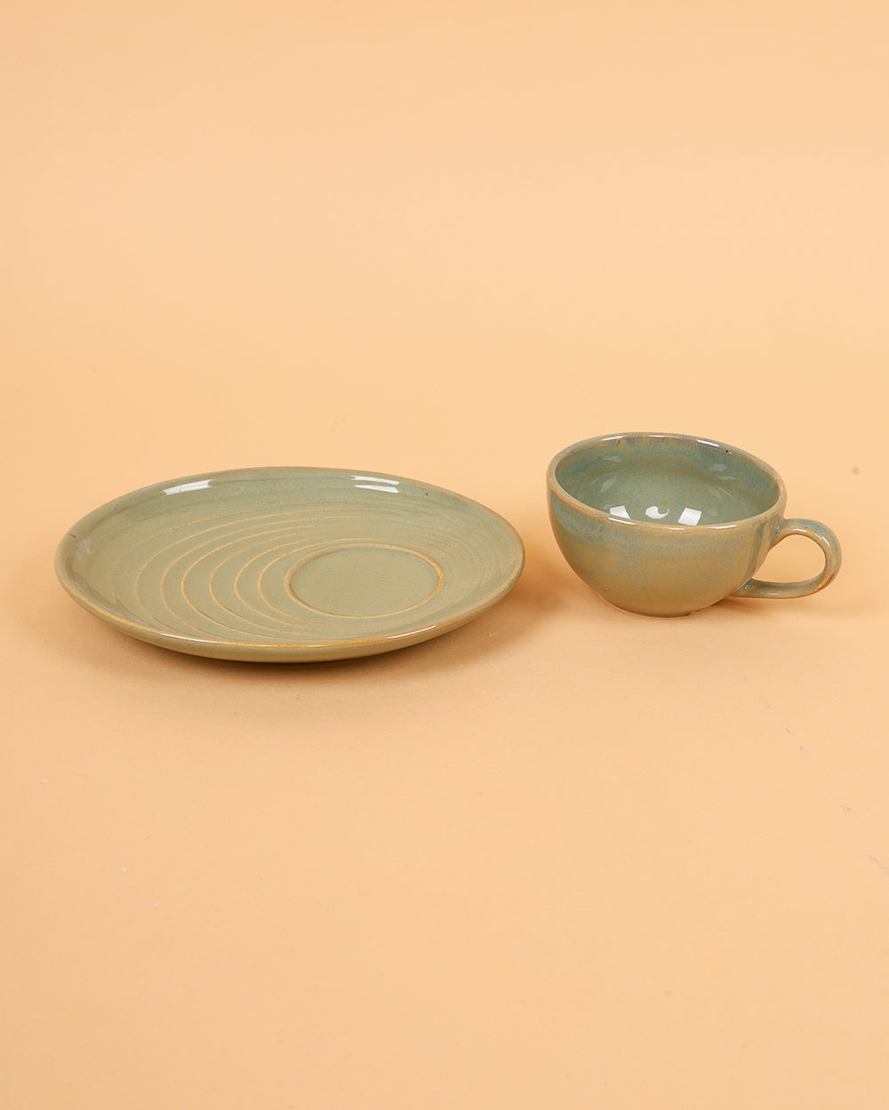 The algae cappuccino Ceramic Porcelain Cup