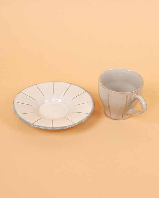 Earl white tea cup set