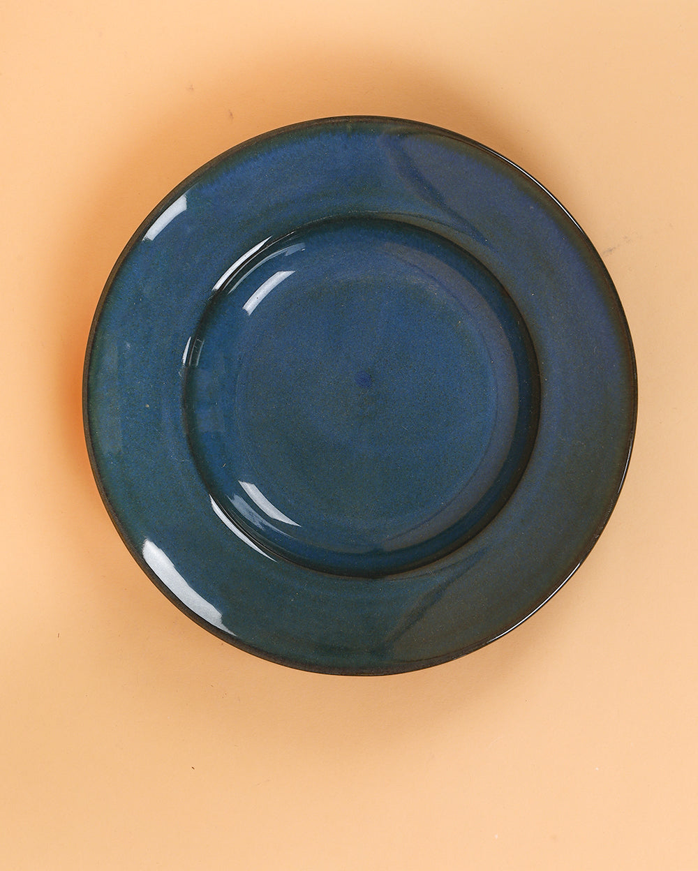Midnight Pasta Plate Porcelain Chip Resistant 9 inch ( Big Pasta Plate )