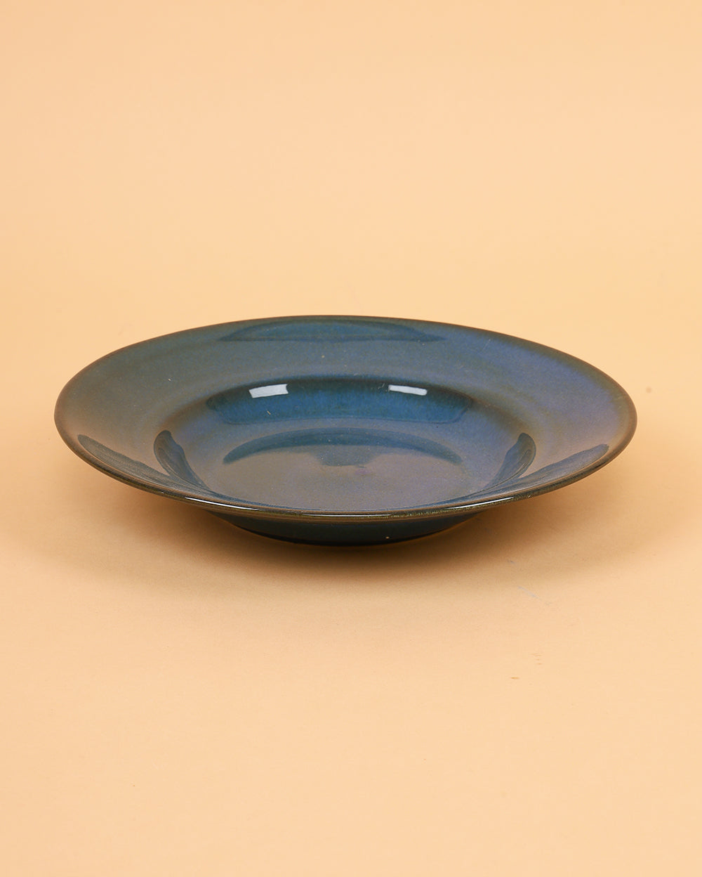 Midnight Pasta Plate Porcelain Chip Resistant 9 inch ( Big Pasta Plate )