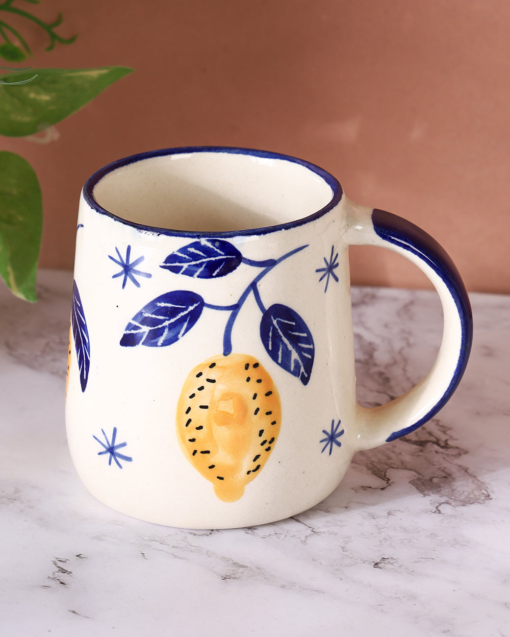 Lemony lime topaz coffee cup