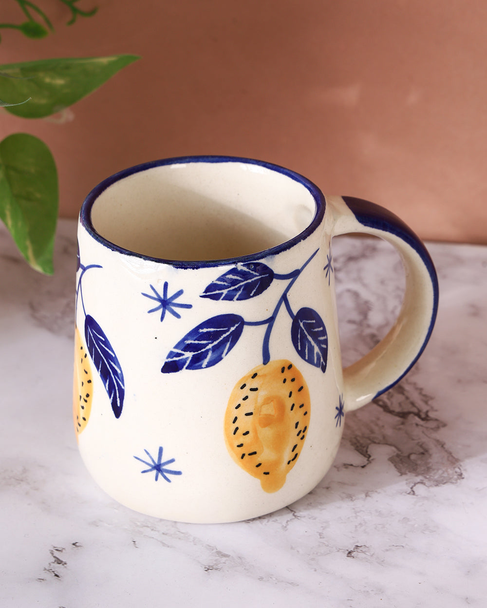 Lemony lime topaz coffee cup
