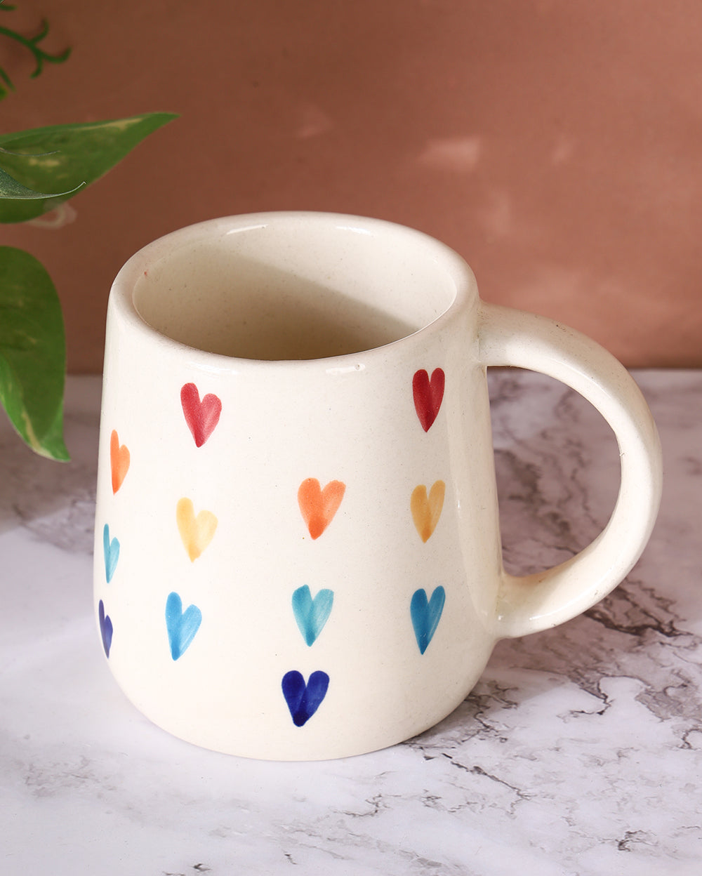 Rainbow topaz coffee cup