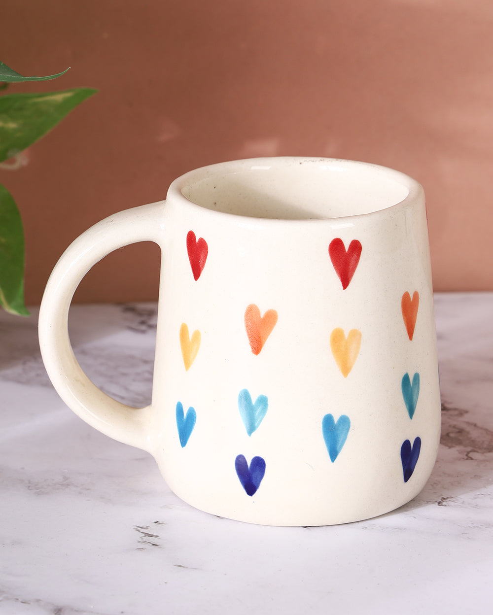 Rainbow topaz coffee cup