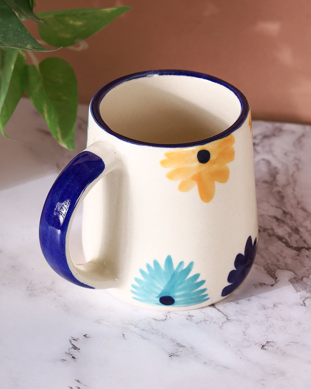 Hazy daisy topaz coffee cup