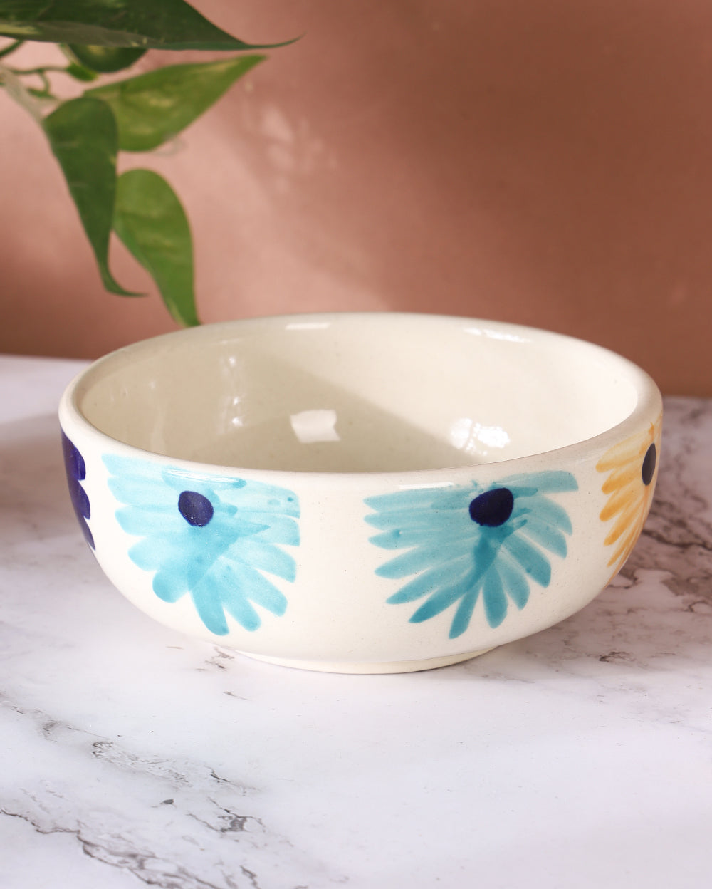 Hazy daisy  Ceramic breakfast set 4 Pcs ( Microwave Safe )