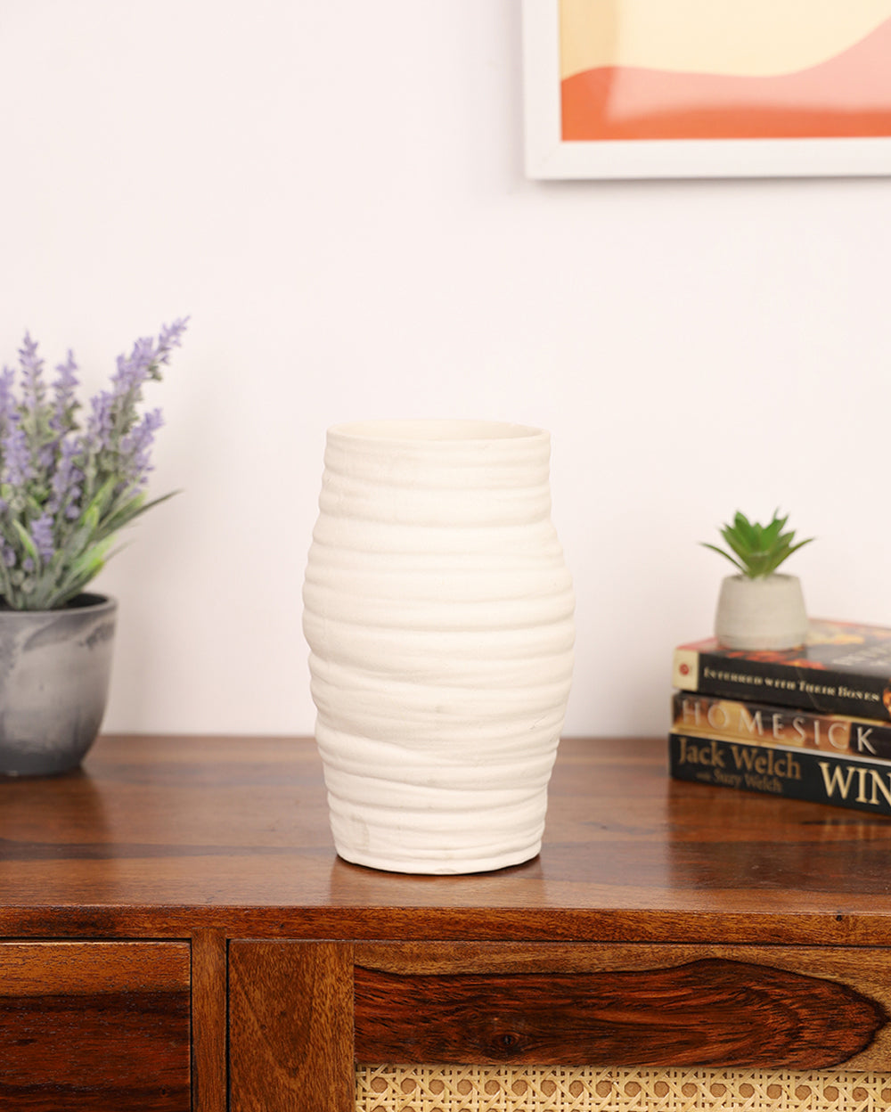 Harpy Ceramic Matte Vase - 10 inch