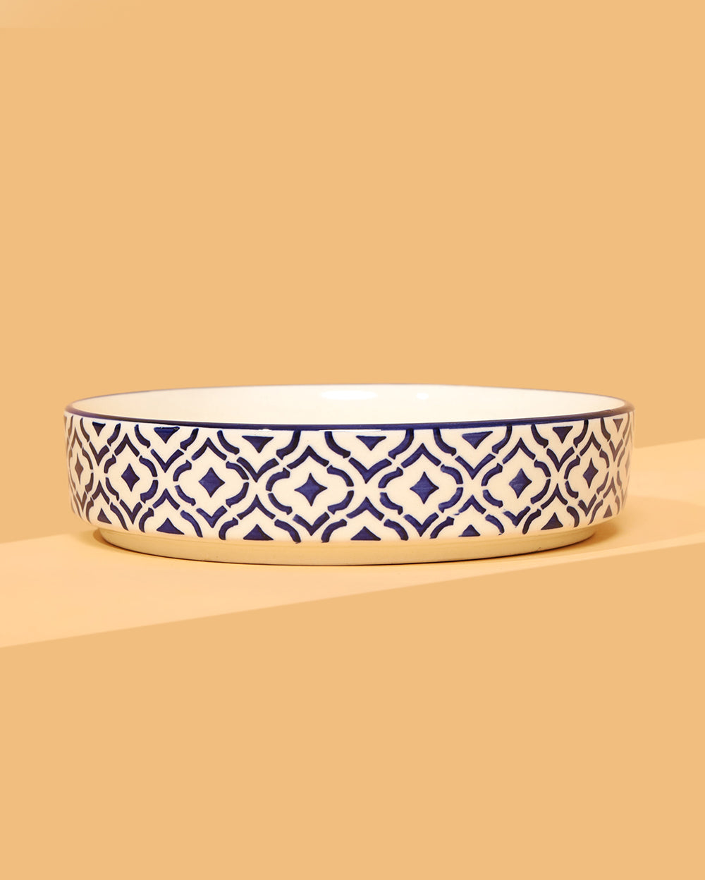 Neel flat bowls Set of 3 ( Microwave Safe)