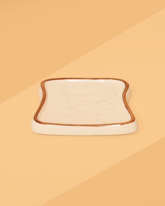 Toasty Ceramic breakfast plate