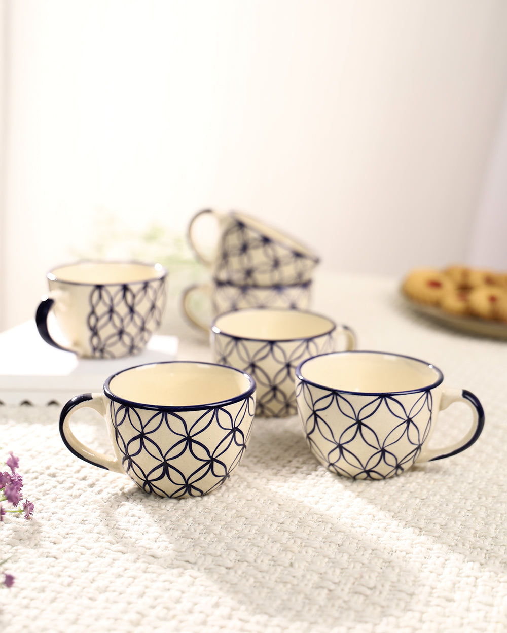 Elegant tea set with saucer