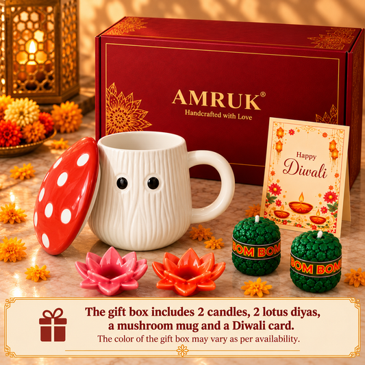 Mush mushroom ceramic cup gift set