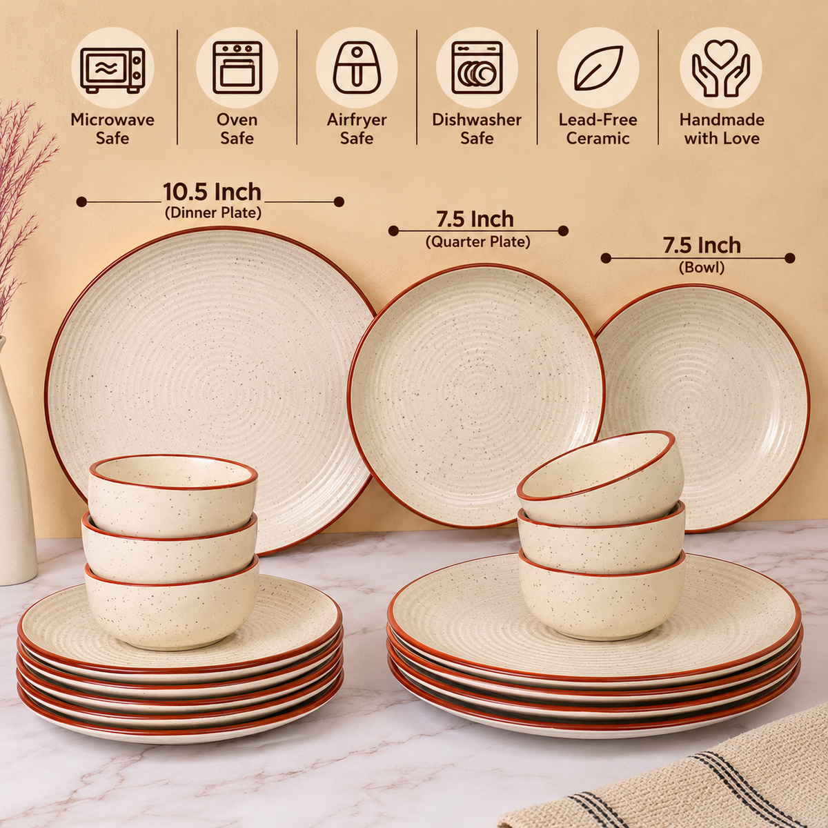 Smooth Ring Italian Dinner Set