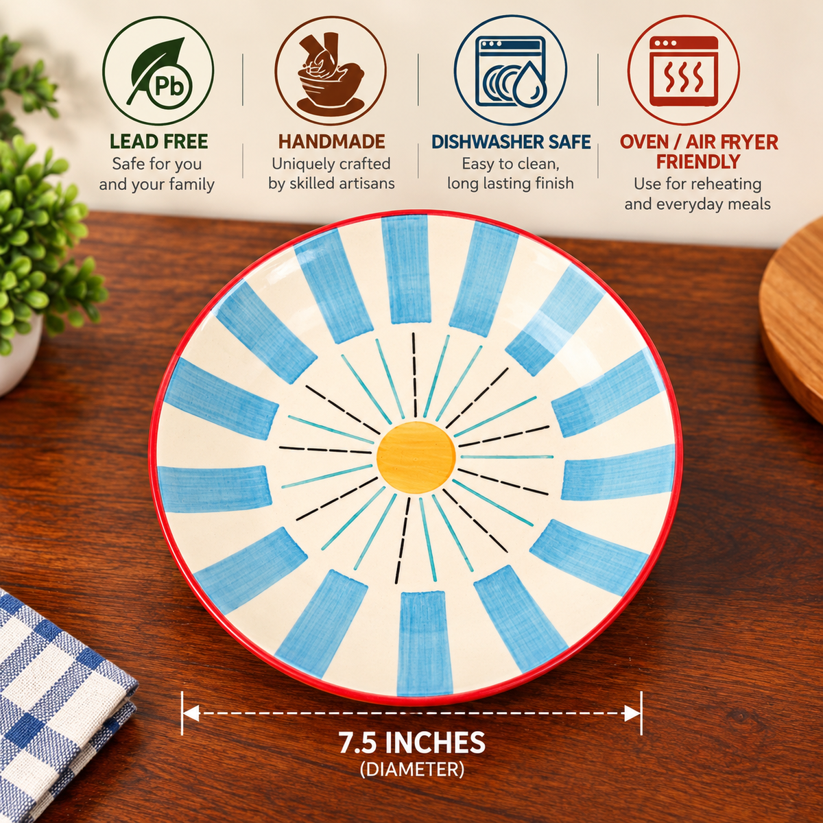 Sunshine pasta plate