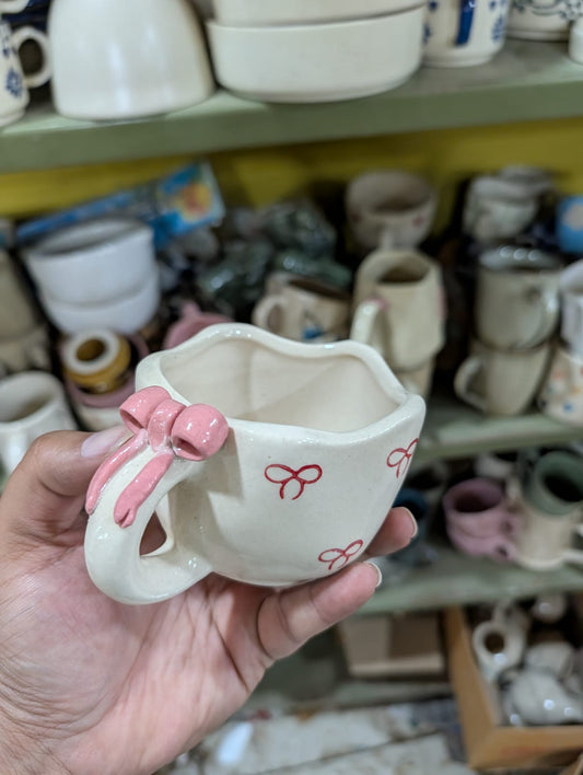 Ceramic Bow Cup 280 Ml