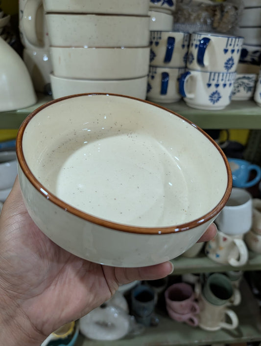 Ceramic Flat Bowl 5.5 inch