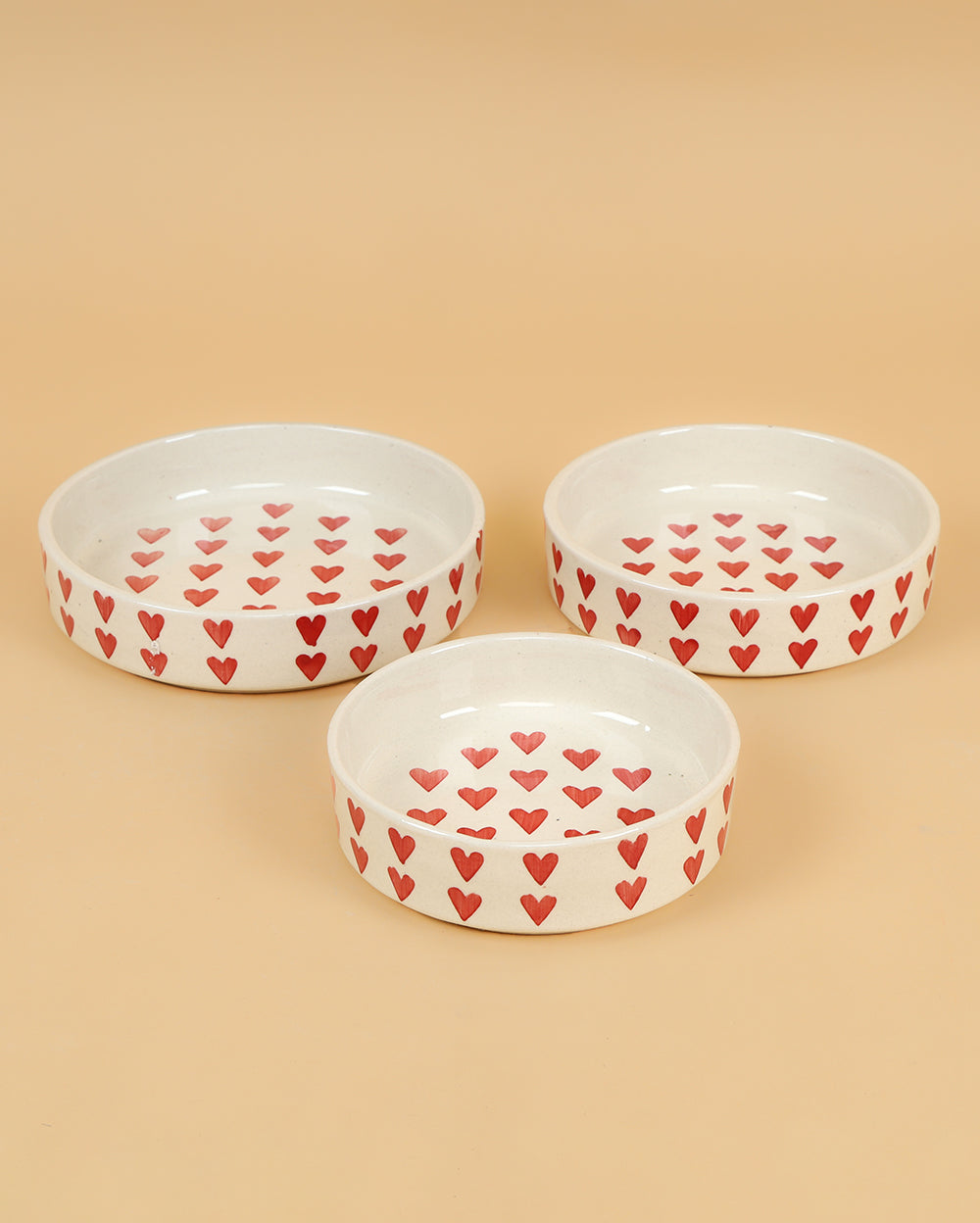 All Heart Flat bowls 6 inch (set of 3)