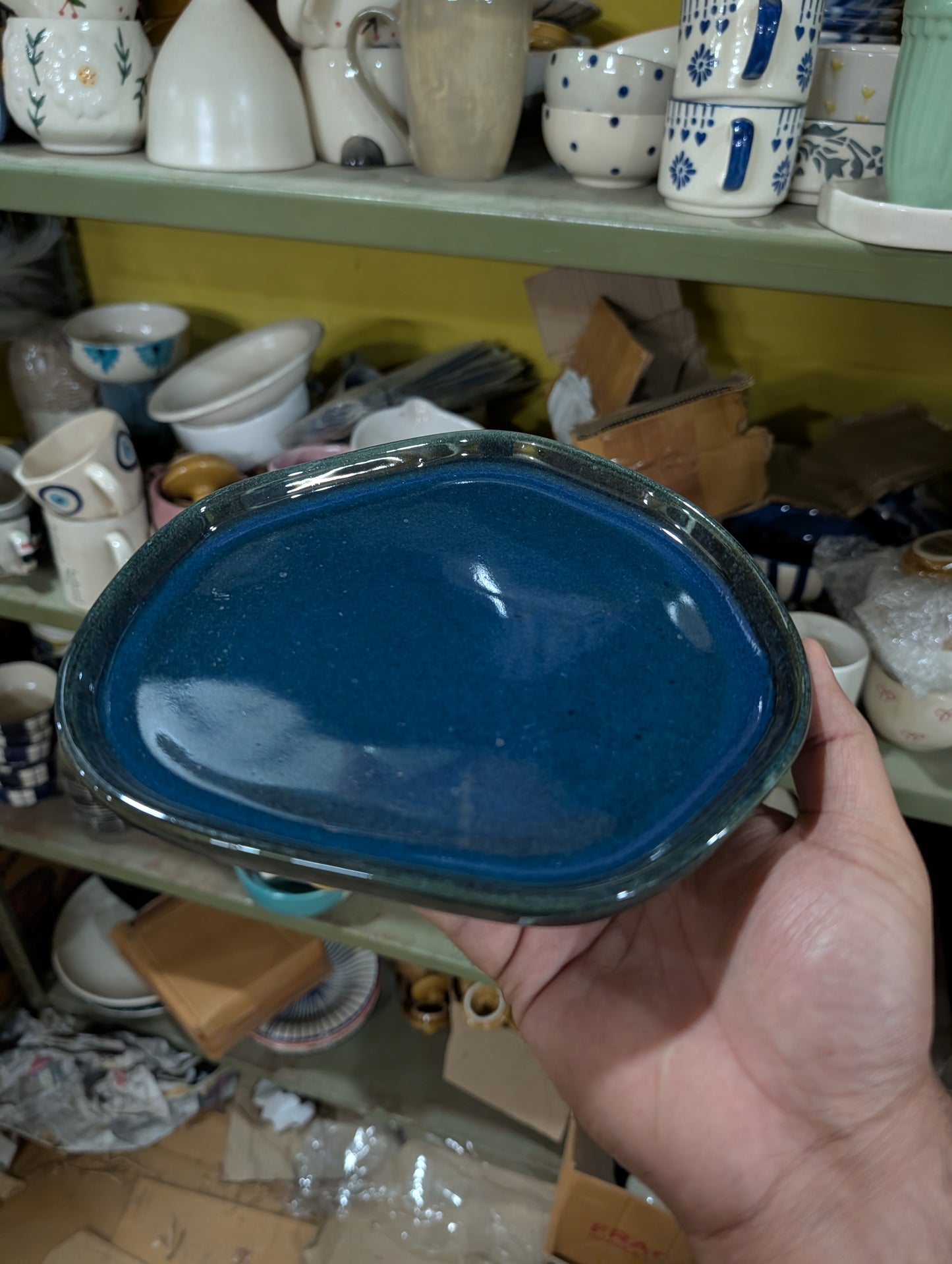 Ceramic Snack Plate 8 inch