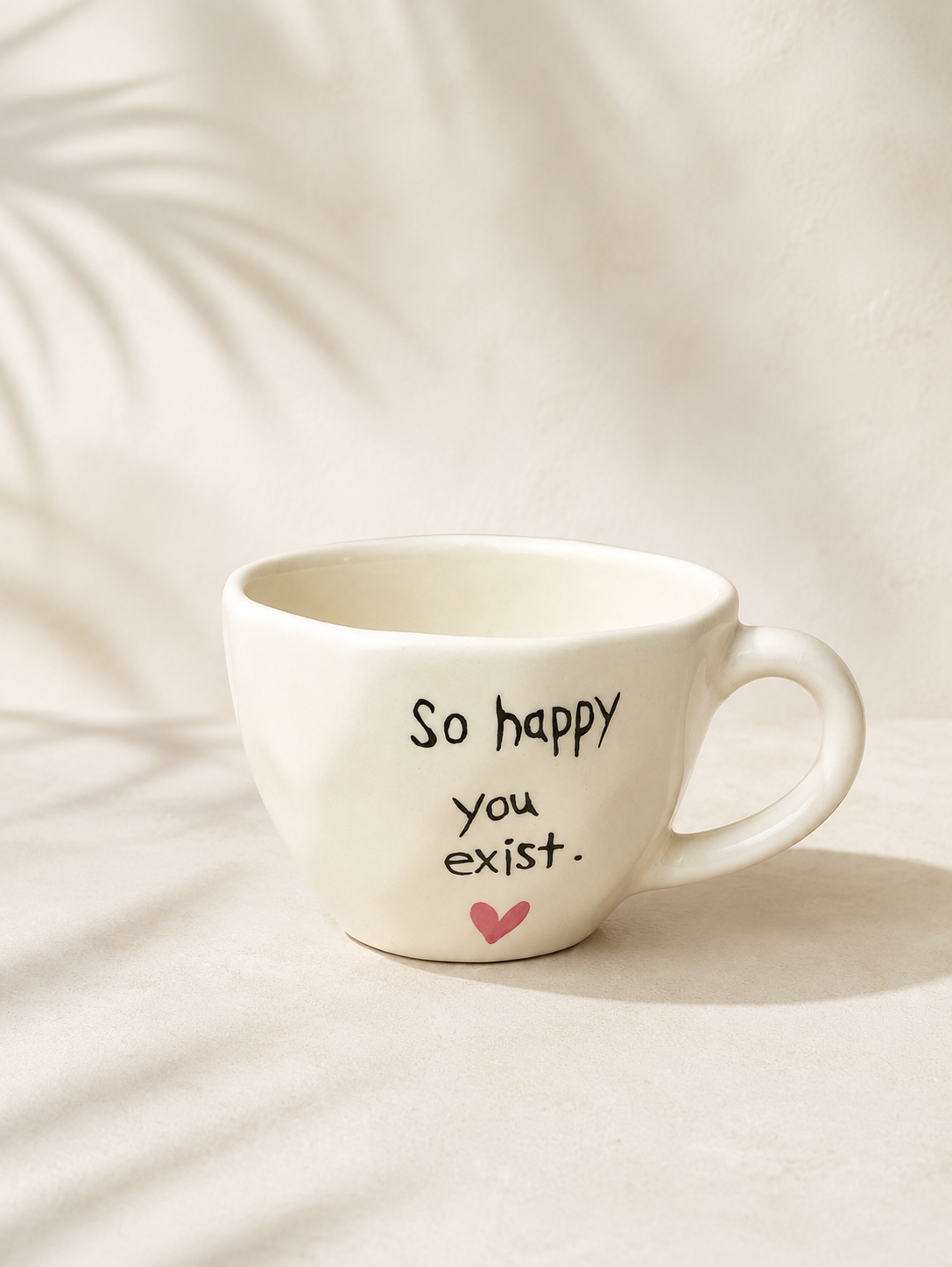 Studio Pottery Hand - Painted Ceramic Cup